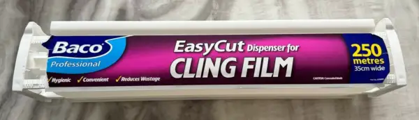 Bacofoil EasyCut Dispenser for Cling Film Wrap 250m -This is dispenser only sale