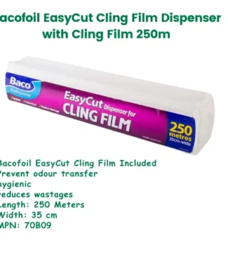 Bacofoil EasyCut cling film dispenser with 250m wrap