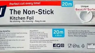 Bacofoil Non-Stick Kitchen Foil 30cm x 20m - Pack of 2