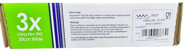 Wrapmaster PE Clingfilm Refill for Wrapmaster 3000 - 30cm x 300m X 3 (Pack of 3) - Image 3